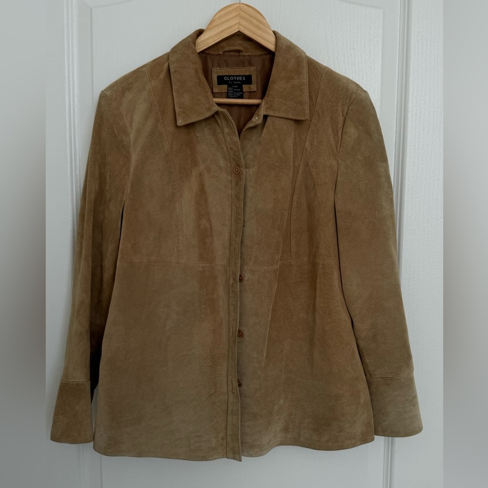 COPY - Over Shirt In Suede Real Leather for Women